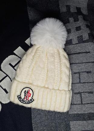 Шапка moncler жіноча/підліткова