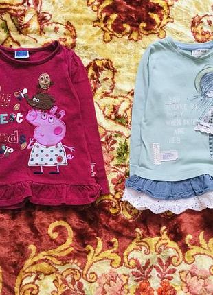 2-3 рок., 98 зріст next туніки biocotton 100%. стан відмінний дівчинка довжина 40; пог 30; рукав від