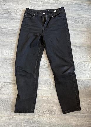 Джинсы мом женские черного цвета