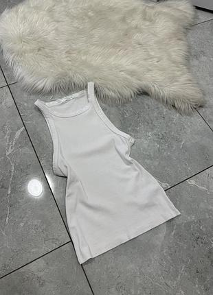 Белая базовая майка