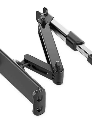 Автомобильный держатель для планшета телефона на подголовник 4.7-10.5" black