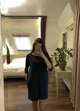 Спортивне сині плаття оверсайз