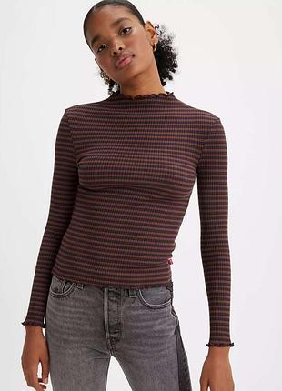 Лонгслив топ levi's flora mockneck / xs