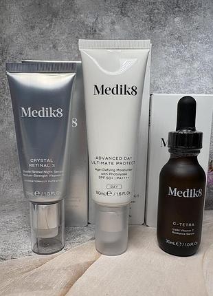 Набір medik8 сироватка crystal 3 крем з spf 50 сироватка c-tetra