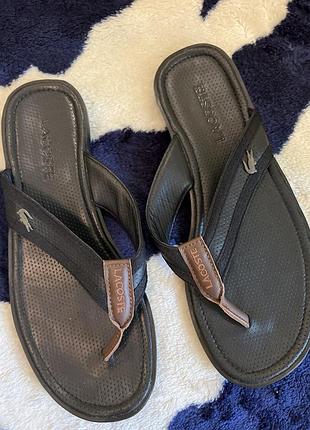 Шлепанцы унисекс lacoste 40,5/25,5-26