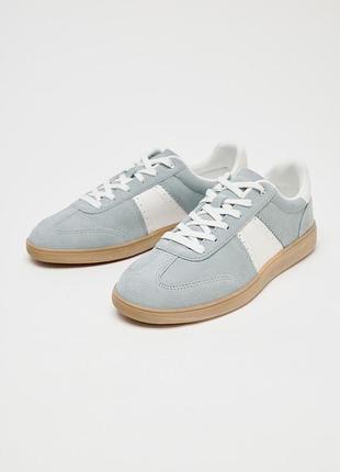 Кожаные кеды zara