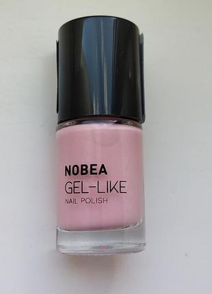 Лак для ногтей с гелевым эффектом nobea salmon nude 62