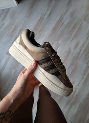 Кеды adidas campus x bad bunny broun женские кроссовки, м. 687