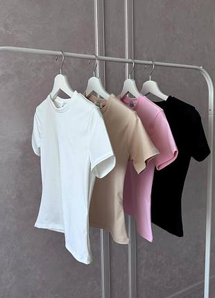 Женская майка на лето с коротким рукавом в размере 42-46,микродайвинг