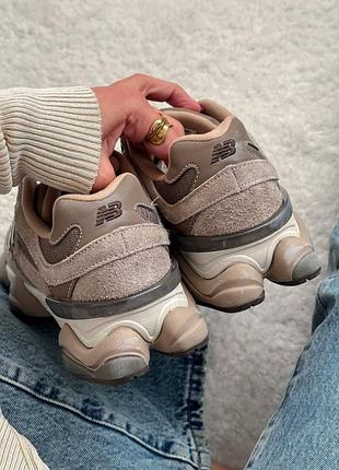 Кросівки new balance 9060 beige brown mushroom