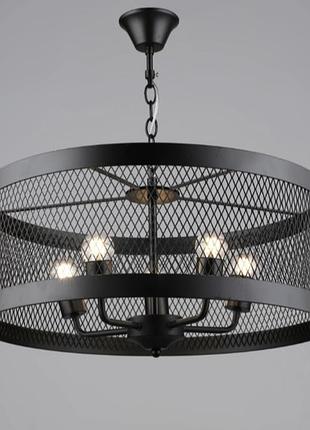 Люстра підвісна в стилі лофт металева sirius b s2459/5 bk чорна