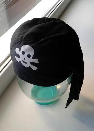 Пиратская шляпа бандана черная с белым черепом fritz fries & soehne gmbh & co.kg