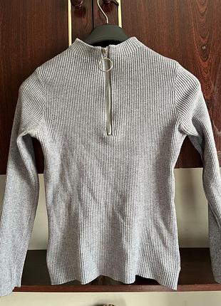 Гольф серый на молнии