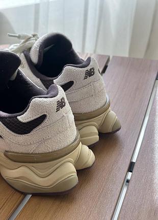 Кроссовки new balance 9060 beige brown7 фото