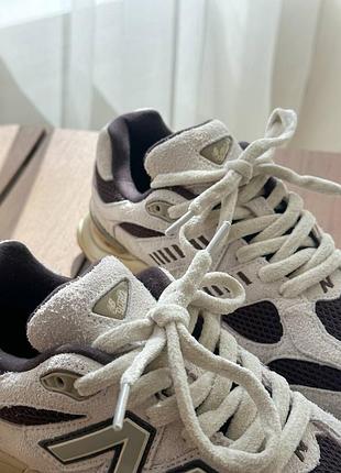 Кроссовки new balance 9060 beige brown6 фото