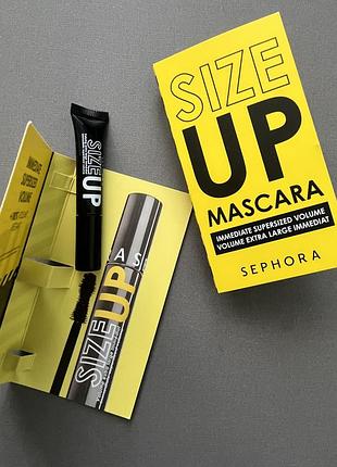 Тушь для ресниц sephora collection size up volumizing mascara, пробник
