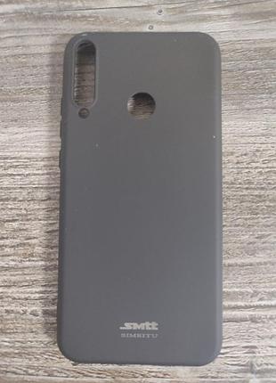 Бампер с микрофиброй на huawei p40 lite черный