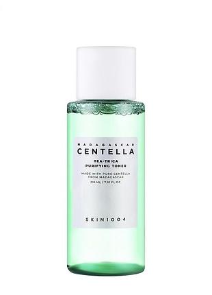 Тонер для жирної та схильної до акне шкіри skin1004 madagascar centella tea-trica purifying toner