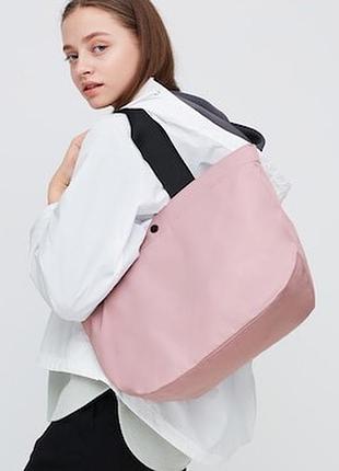Стильная, вместительная нейлоновая сумка, шоппер uniqlo, оригинал