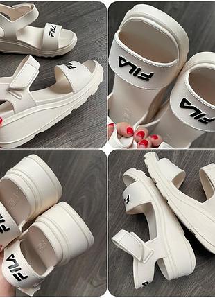 Босоножки fila сандалии спортивные женские в виде crocs