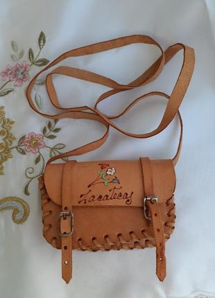 Сумка 👜 zacatecas mexico bag genuine handmade кожа ручная работа эксклюзив миниатюра2 фото