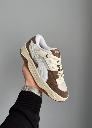 Жіночі кросівки puma-180 white brown