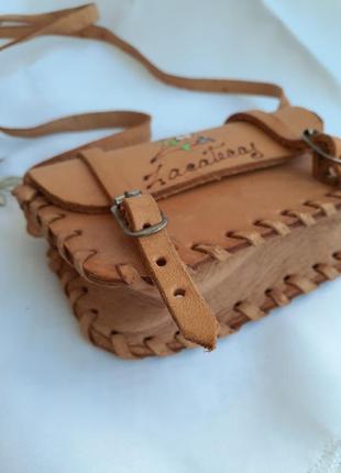 Сумка 👜 zacatecas mexico bag genuine handmade кожа ручная работа эксклюзив миниатюра5 фото