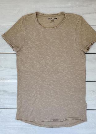 Якісна футболка чоловіча хакі турція котон 55% на високий рост.