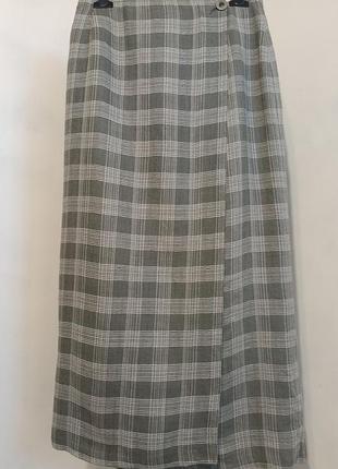 Льняная красивая длинная юбка от mark and spencer