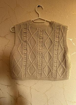 Жилет вкорочений zara