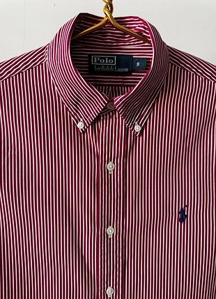 Шикарна сорочка ralph lauren у смужку, розмір  s