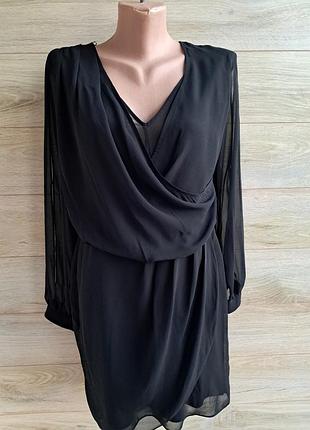 Черное платье river island m