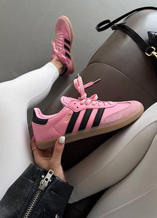 Кеди кросівки adidas samba « messi pink » premium