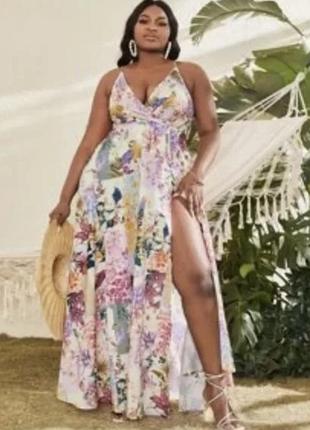 Летнее платье макси xxxl
