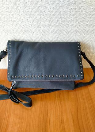 Mint velvet кожаная сумка кросс-боди