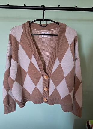 Кардиган світлокоричнений