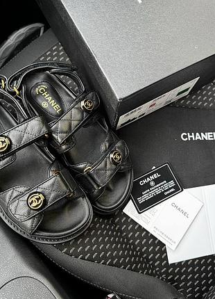 Шкіряні сандалі  sandals full black