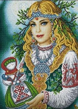 Схема для вишивання бісером берегиня сімейного вогнища 37х50 повна зашивка арт 0156
