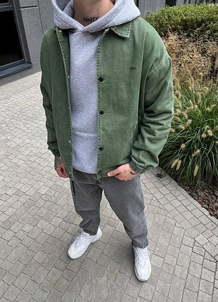 Стильна джинсова оверсайз куртка