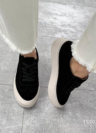 Кеды женские натуральная замша