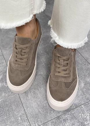 Кеды женские натуральная замша