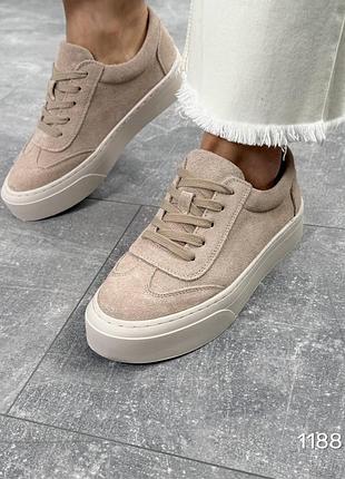 Кеды женские натуральная замша