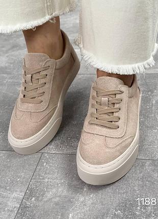 Кеды женские натуральная замша