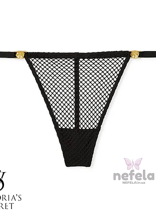 Трусики victoria's secret с сеточкой, регулируемые v-стринги