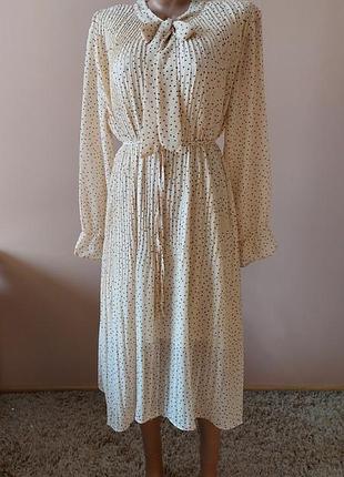Легкое платье, трендовый горошек