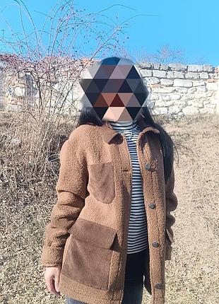Пальто-рубашка. zara. размер l 5