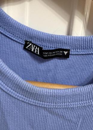 Шикарное платье майка zara в рубчик /миди 5