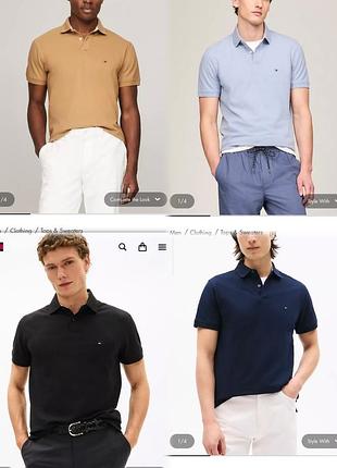 Футболка поло tommy hilfiger. оригинал