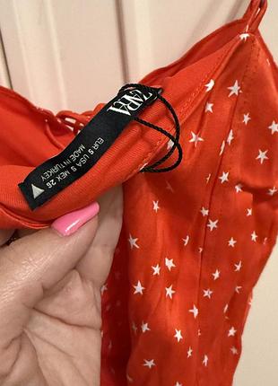Шикарное сатиновое боди zara в звезды 8