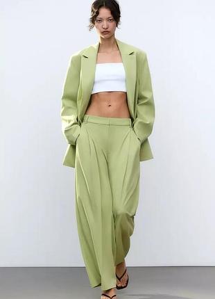 Брюки женские салатовые zara new